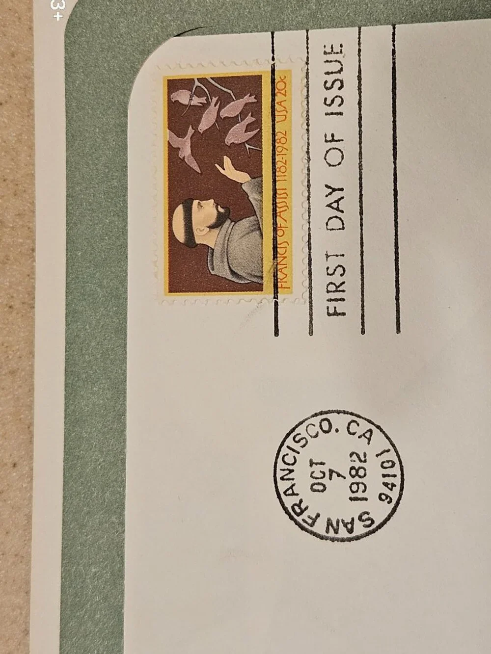 RARE COLLECTIBLE USPS 1ST DAY ISSUE COVER HONORING FRANCIS OF ASSISI STAMP FDC
